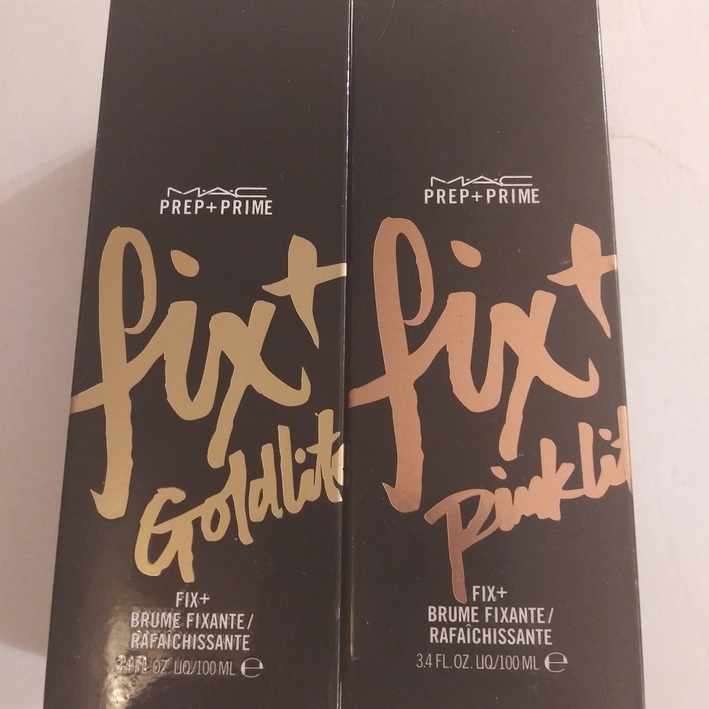 Mac prep prime fix Goldlite Pinklite combo